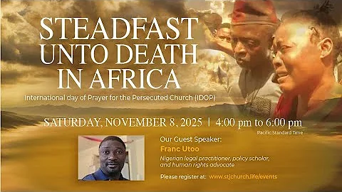 International Day Of Prayer For The Persecuted Church  |  November 8, 2025  |  St. James Anglican