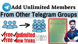 Add Unlimited Members in your Telegram Channel and Group || teligram member add kaise kare 2022 || screenshot 3
