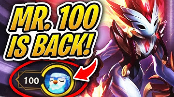 MR. 100 IS BACK W/ ANOTHER PERFECT TFT GAME! | Teamfight Tactics | League of Legends Auto Chess