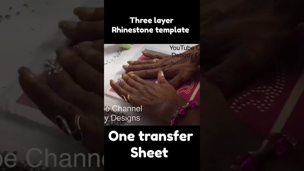 How To Three Layer Rhinestone Template Shorts Diy 