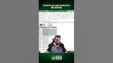 Corrigir Palavras Erradas no Excel - VERIFICAR ORTOGRAFIA #SHORTS