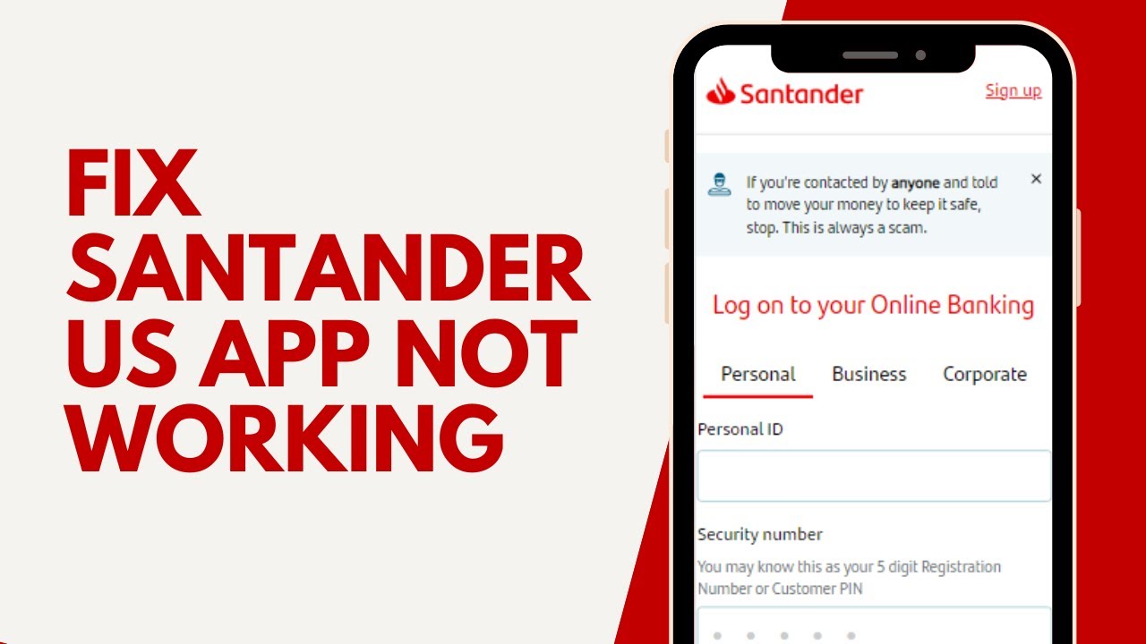 How To Fix Santander Us App Not Working 2024 |  Santander Us App Not Working Today