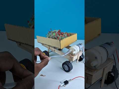 hydraulic trolley from cardboard & syringe | #shortsfeed