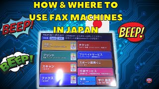 Come here to use fax machines in Japan