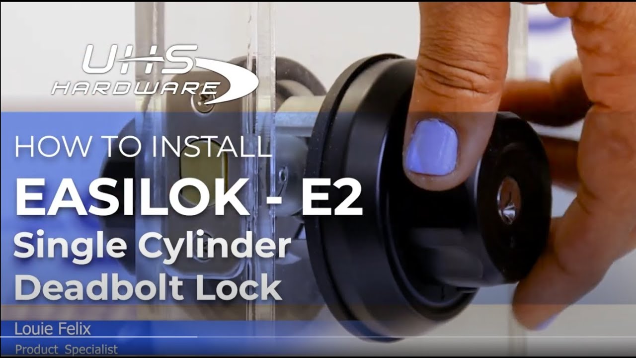 How to Install EASILOK - E2 - Single Cylinder Deadbolt Lock - SO EASY ...
