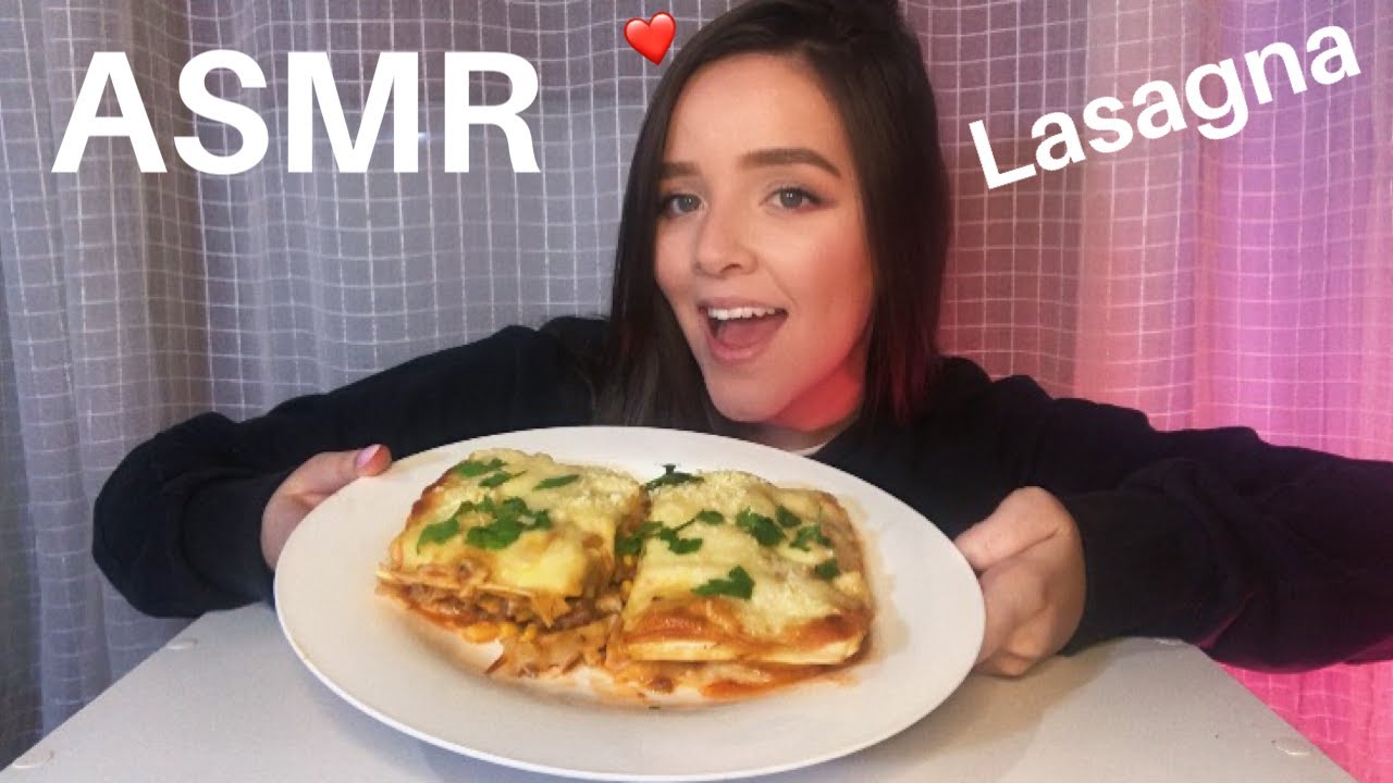 ASMR LASAGNA MUKBANG Collab With Pizza Boy Merrich EATING SOUNDS