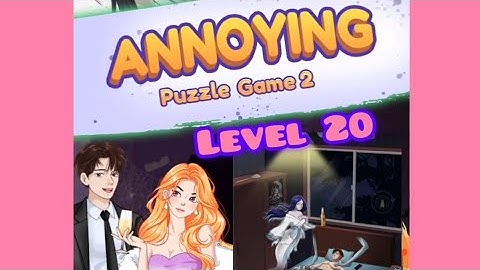 Annoying puzzle game 2 level 20 Help the boy sleep to avoid the ghosts #video #games