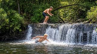 Overnight Camping at Hidden Resavoir Deep in the Appalachias
