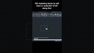 AutoCAD REFEDIT Command Explained in 30 Seconds! 🔥 Edit Blocks Like a Pro #autocad #autocadbasics