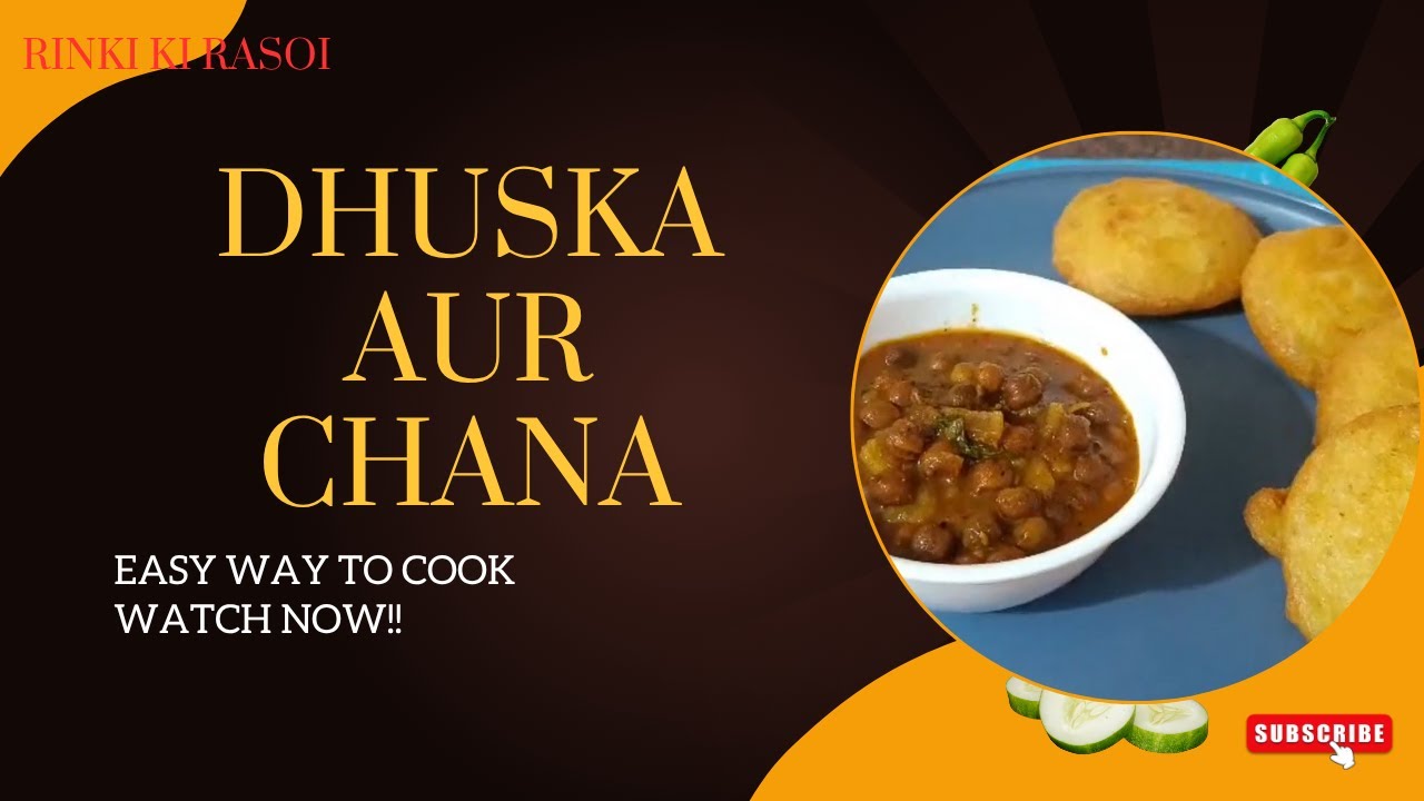 Jharkhand ka famous dhuska aur chana || Dhuska aur chana ki sabji ...