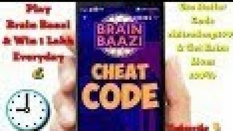 BRAIN BAAZI CHEAT CODE FOR 14TH MAY AT 9:00 PM | CHEAT CODE | WIN 1 LAKH RUPEES 💰 | #Brainbaazi