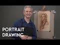 Portrait Drawing - Dramatic Light & Shadow