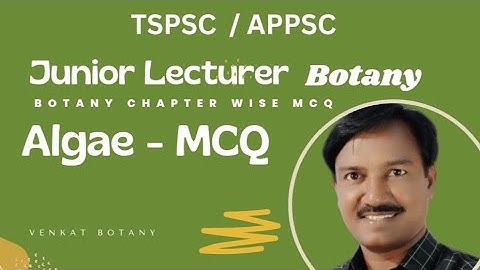 JL Botany Preparation | Algae MCQ | Botany Chapter Wise MCQ