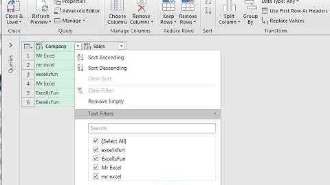 Excel Magic Trick 1328: Case Sensitive Filtering, Adding or Counting: Power Query (Get & Transform)