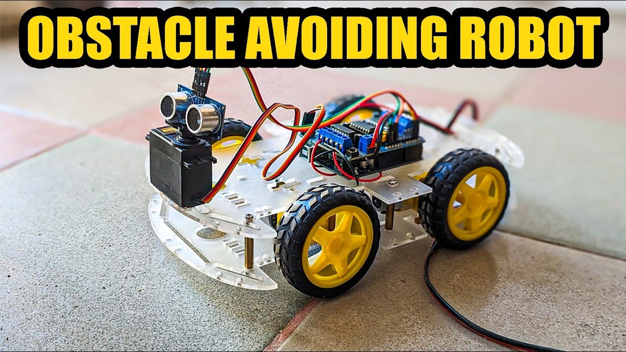how to make obstacles avoiding robots at home - YouTube
