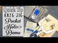 Kreg Jig Demo | Quick Tip Tuesday Kreg Jig Demo | Quick Tip Tuesday