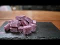 ASMR 紅芋の生チョコの作り方 Japanese ganache purple yam Nama-Chocolate