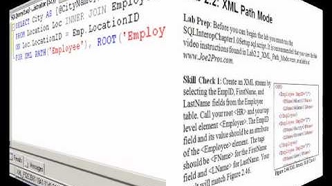 SQL2008DevVol5 Lab2 2 XML Path ModeGoodVideo