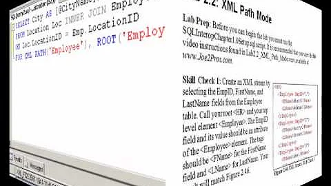 SQL2008DevVol5 Lab2 2 XML Path ModeGoodVideo