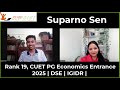 Suparno Sen | Rank 19, CUET PG Economics Entrance | CUET PG Economics Toppers |