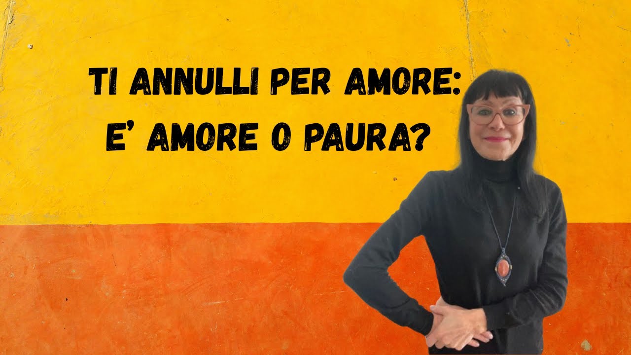 Se ti annulli per amore non vuol dire che ami.