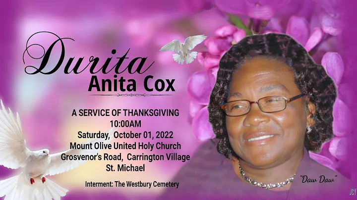 A Service of Thanksgiving for the life of Durita Cox
