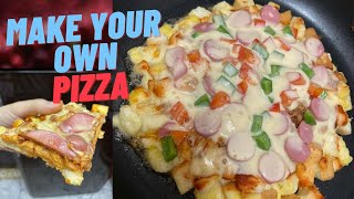 Make your own pizza at home without oven or microwave