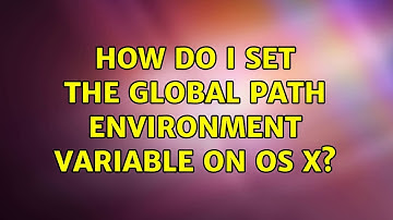 How do I set the global PATH environment variable on OS X? (8 Solutions!!)