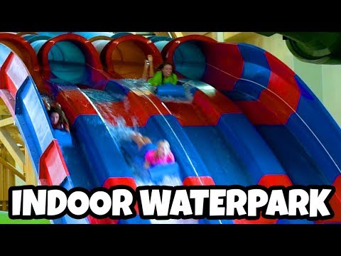 water slide io Indoor Water Park Challenge 2 (Great Wolf Lodge 2018) Totally TV
