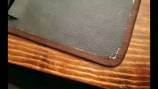 Leather bookbinding cover tutorial - corners, liner, shapes, tools
