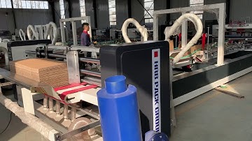 HRB-2600 Model Fully Automatic Folder Gluer Machine with Automatic Strapping for Iraq customer .