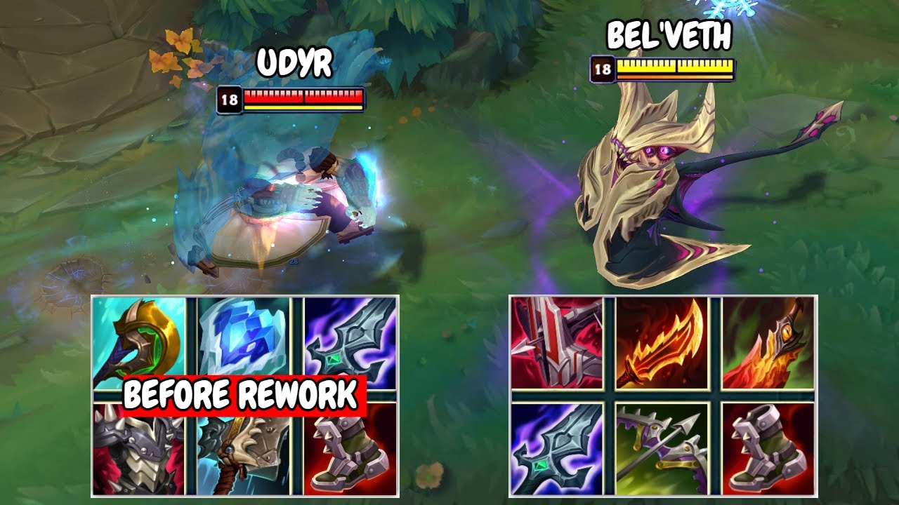 BEFORE REWORK UDYR vs BEL'VETH FULL BUILD FIGHTS & Best Moments!