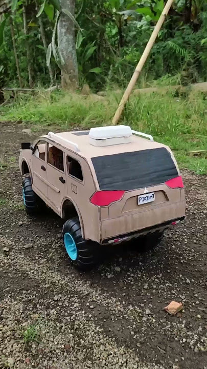 mobil pajero dari kardus modif offroad extreme #shorts