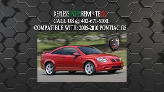 Match Highlights How To Replace A 2007 - 2009 Pontiac G5 Key Fob Remote Battery FCC ID:  KOBGT04A