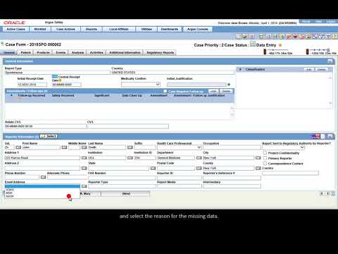 Argus - Add Null Flavor Data to Your Case