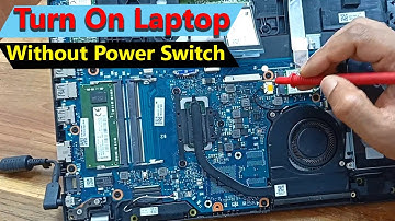 How to Turn On any laptop without power button / keyboard #shorts