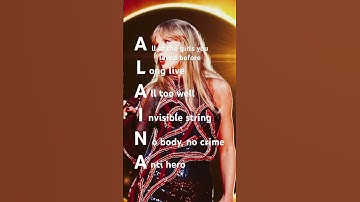 Names As Taylor Swift Songs part 6 #music #lyrics #song #taylorswift #taylorsversion #series