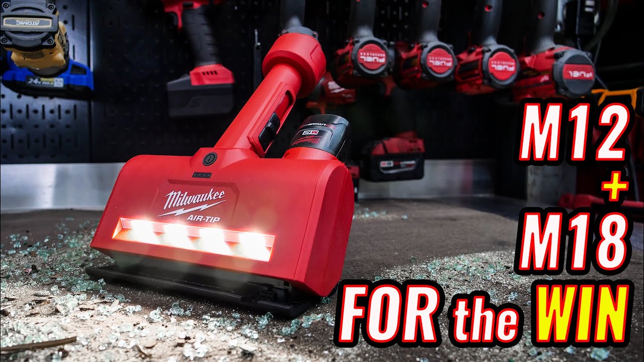 Milwaukee M12 AIR-TIP 1-1/4 in. - 2-1/2 in. Wet/Dry Shop Vacuum Utility  Nozzle Attachment with 3-IN-1 Crevice Tool (2-Piece) 0980-20-49-90-2023 -  The Home Depot