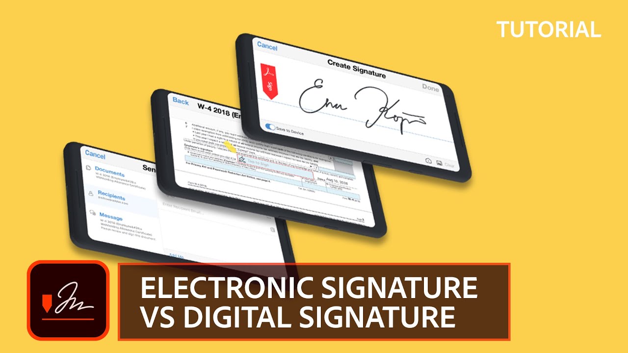 Signature vs Digital | Adobe Sign - YouTube