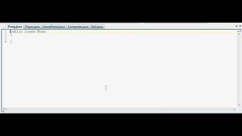 Java Game Tutorial - Pong 01 Intro