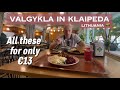 Eating at a very affordable “valgykla” in Klaipeda, Lithuania #pietūs