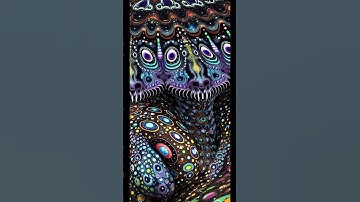 psychedelic creature morph  | Ai art | trippy visuals | #animation #aiart  | #shorts