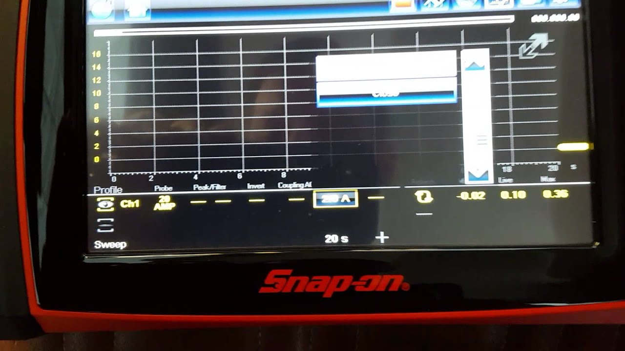 Snap on Vantage Ultra Slow Screen Refresh - YouTube