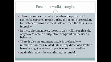 Evaluation through user participation Part 5