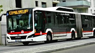 C 3 Nouveaux Bus et C 11 Bus in Lyon [T C L Groupe in Lyon france]