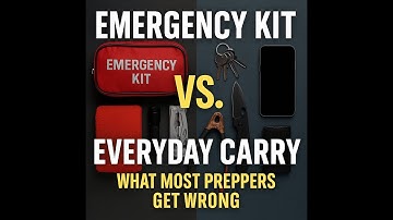 Emergency Kit vs. Everyday Carry - What most preppers get wrong.