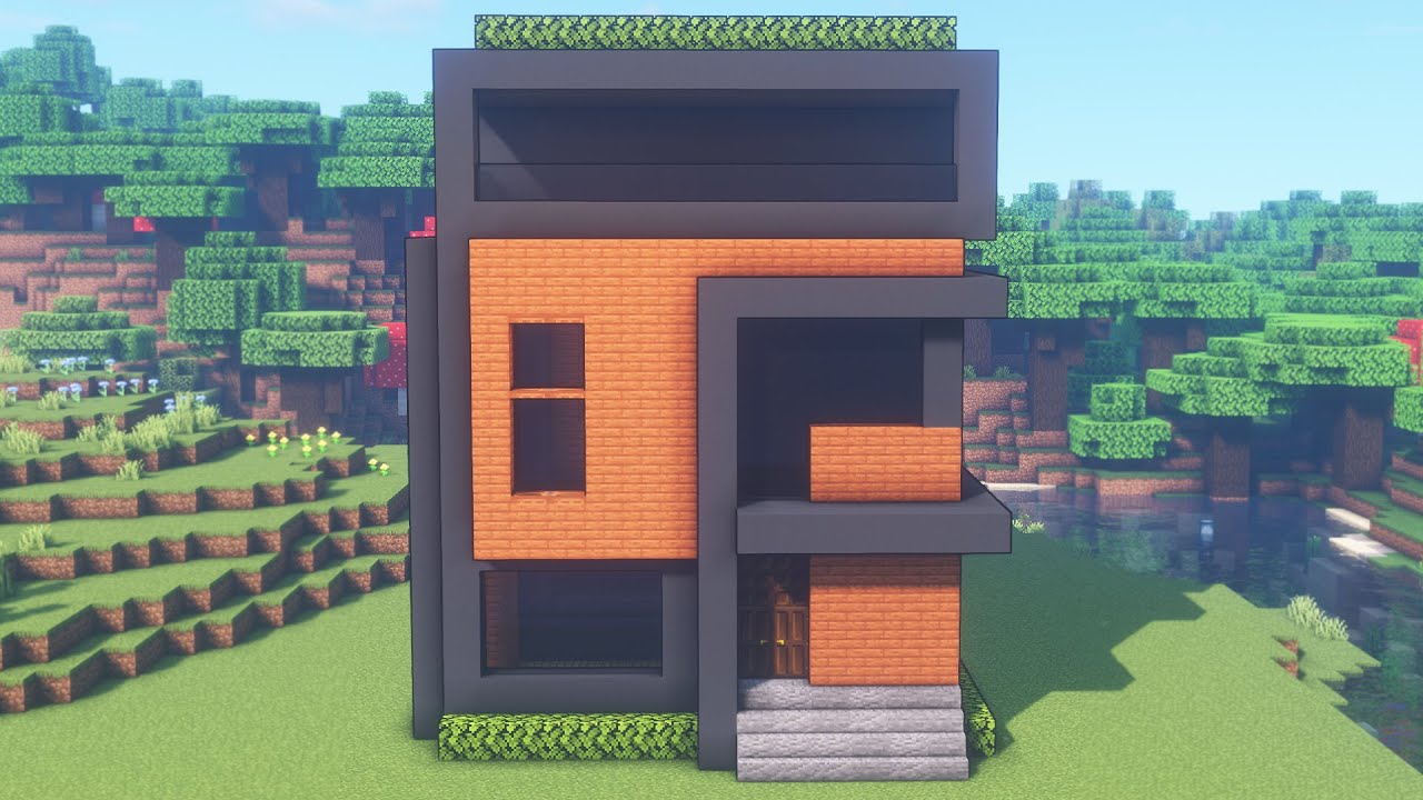 Minecraft How to Build a Modern House! (Easy Tutorial) YouTube