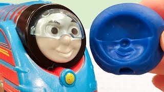 ねんどで顔型を作ろう！きかんしゃトーマス プラレール トラックマスター vol.8 / Thomas & Friends Face mold Play Doh ver.8 Trackmaster