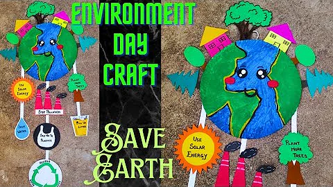 Environment Day Craft | Paper Craft | Environment Day | Earth Day | School Project @craftthebest1