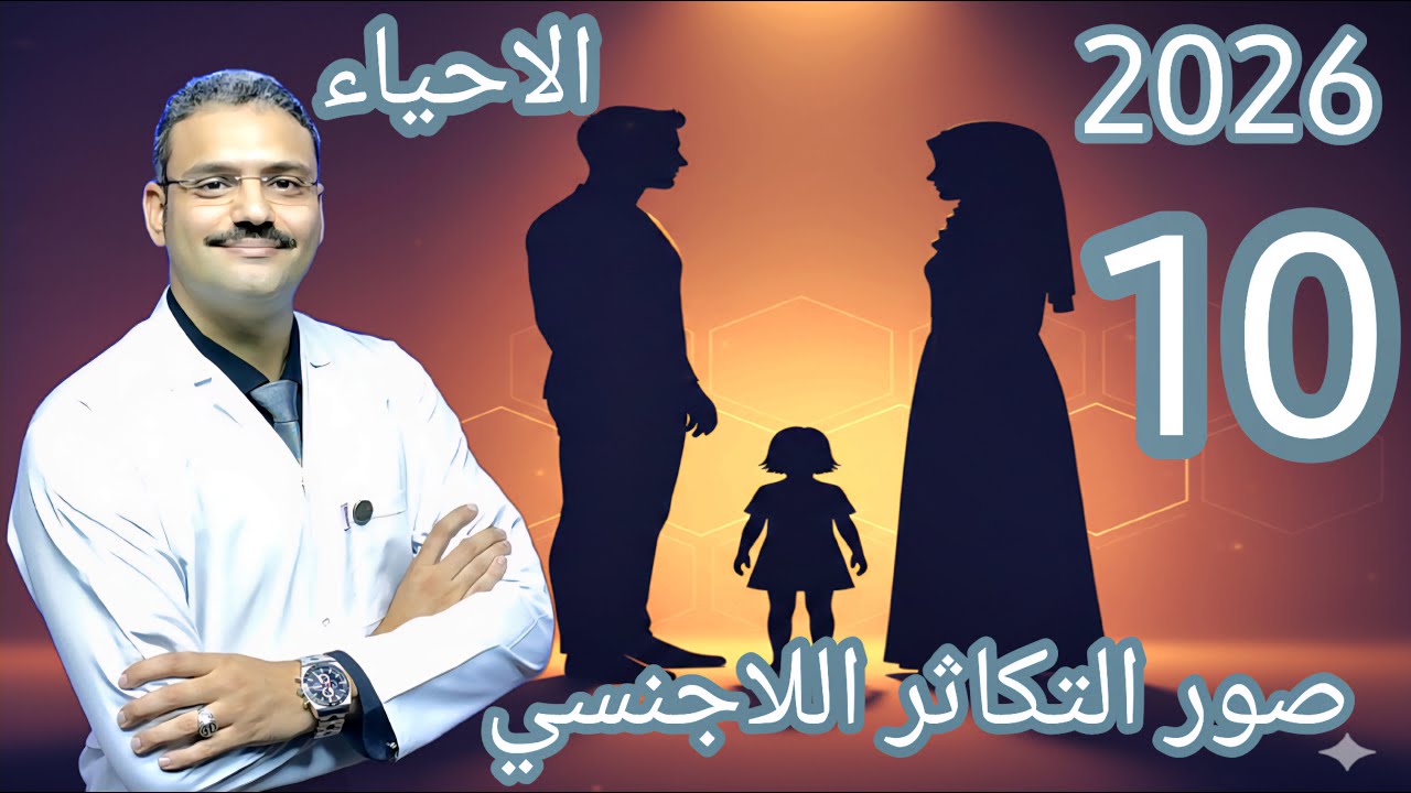 10 - احياء تالتة ثانوي دفعة (2026) :-  صور التكاثر اللاجنسي (بداية فصل التكاثر في الكائنات الحية)